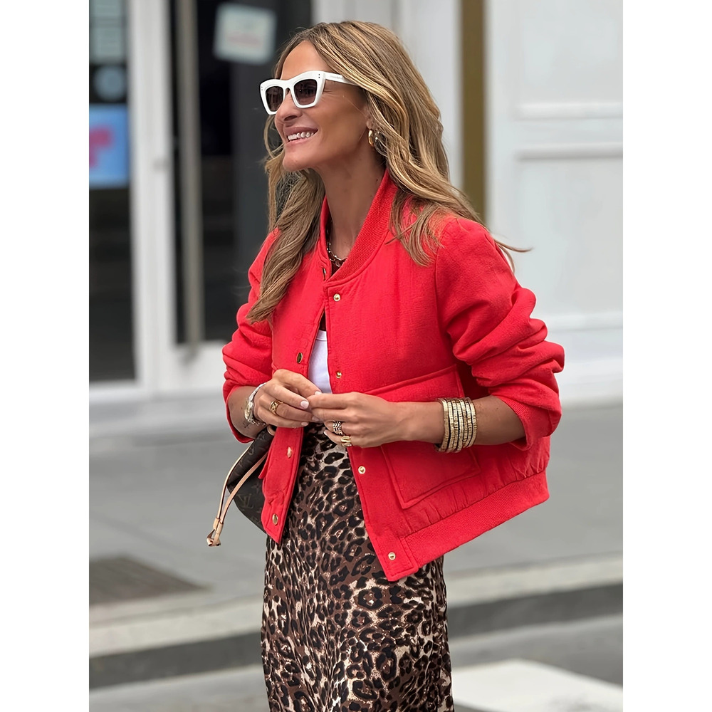 Zara Stand Collar Big Pockets Commuter Jacket